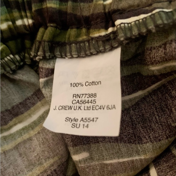 Madewell Pull-On Shorts Cotton Drawstring Camo Women's Small Green Camouflage - Picture 5 of 5